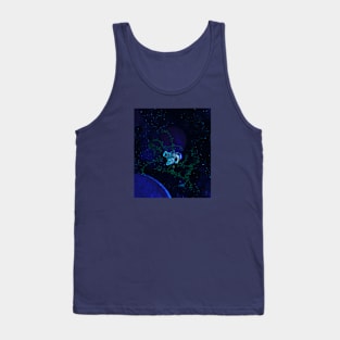 Astrocat Dreaming In Space Tank Top